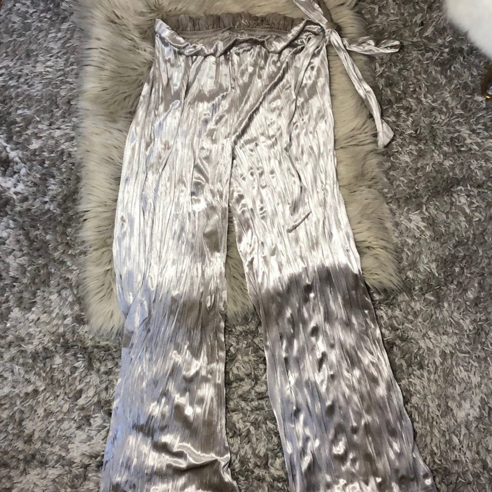 METALLIC ZARA PANTS